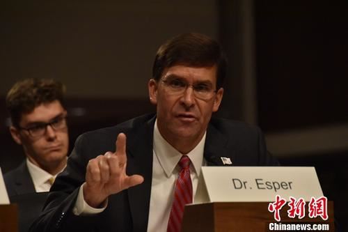 特朗普宣布解除国防部长埃斯珀职务